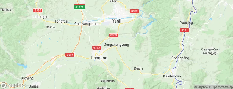 Dongshengyong, China Map