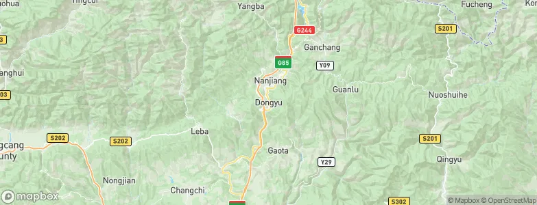 Dongyu, China Map