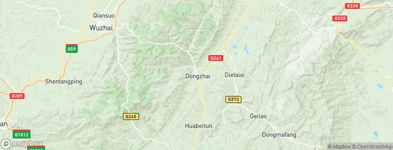 Dongzhai, China Map
