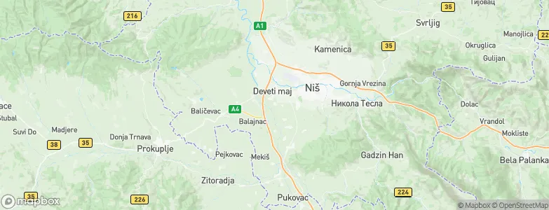 Donje Međurovo, Serbia Map