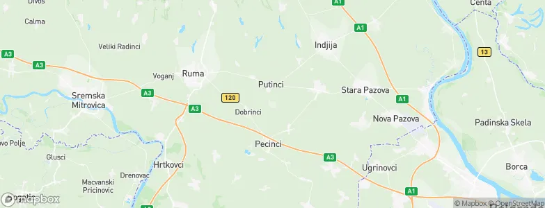 Donji Petrovci, Serbia Map