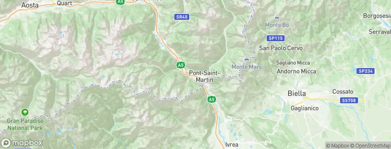Donnas, Italy Map