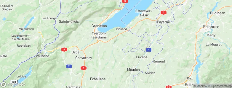 Donneloye, Switzerland Map