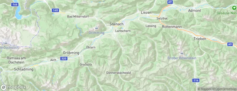 Donnersbach, Austria Map