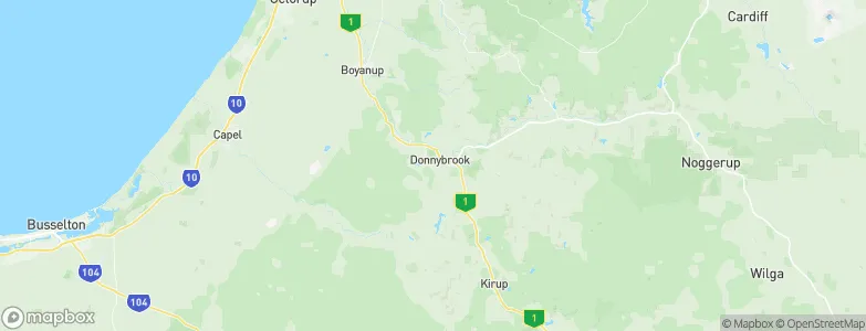 Donnybrook, Australia Map