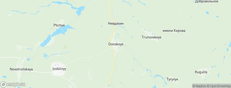 Donskoye, Russia Map