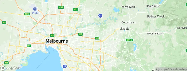 Donvale, Australia Map