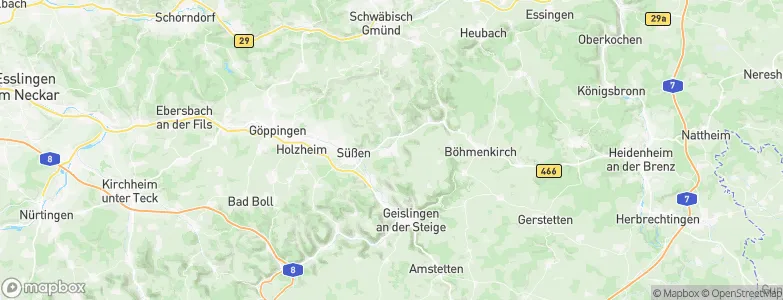 Donzdorf, Germany Map