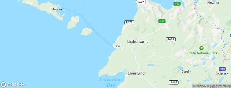 Doolin, Ireland Map