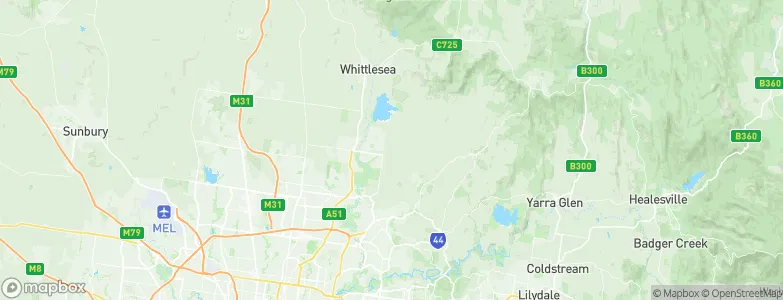 Doreen, Australia Map