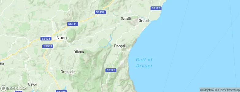 Dorgali, Italy Map
