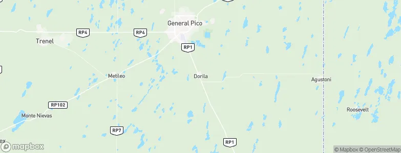 Dorila, Argentina Map