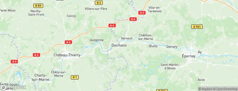 Dormans, France Map