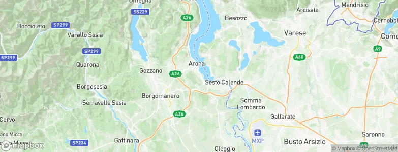 Dormelletto, Italy Map