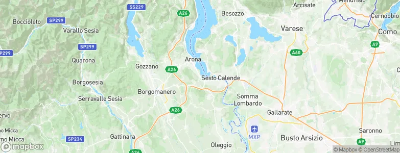 Dormelletto, Italy Map