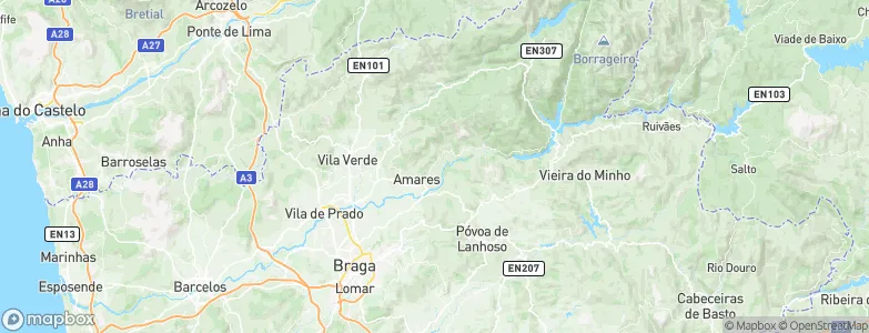 Dornelas, Portugal Map