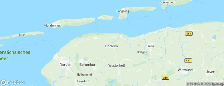 Dornum, Germany Map