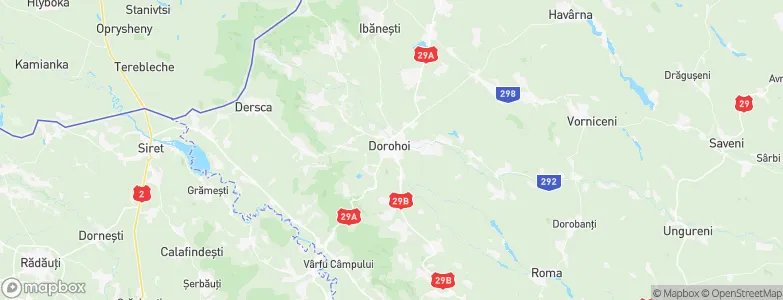Dorohoi, Romania Map