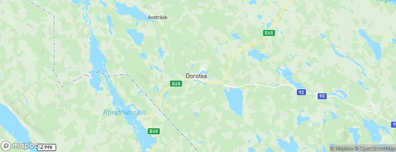 Dorotea, Sweden Map