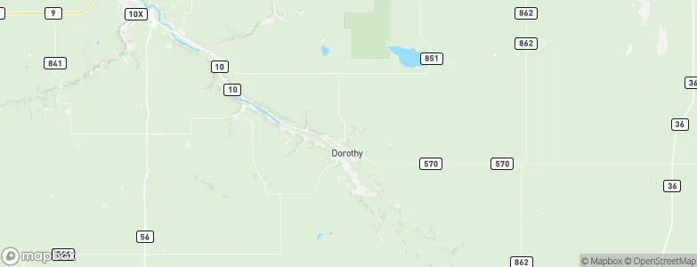Dorothy, Canada Map