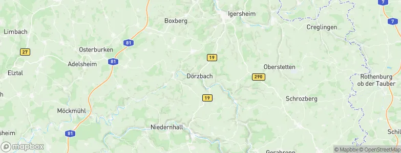Dörzbach, Germany Map
