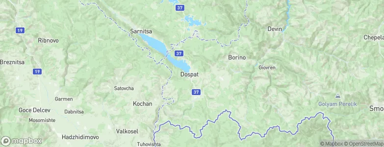 Dospat, Bulgaria Map