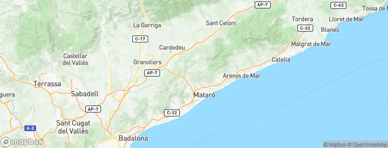 Dosrius, Spain Map
