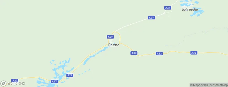 Dossor, Kazakhstan Map