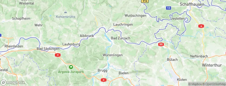Döttingen, Switzerland Map