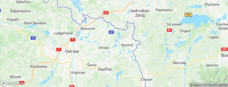 Doubrava, Czechia Map