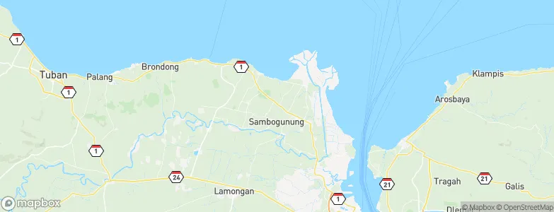 Doudo, Indonesia Map