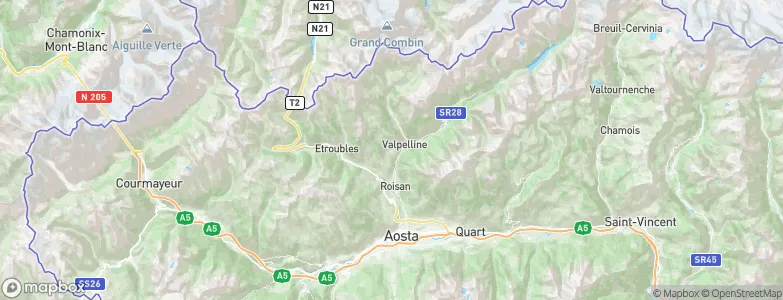 Doues, Italy Map