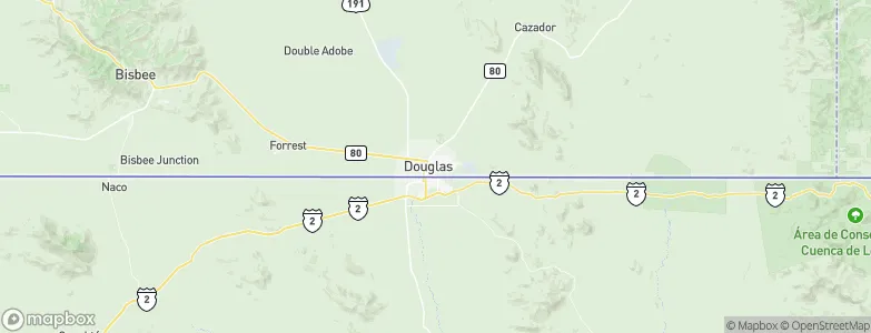 Douglas, United States Map