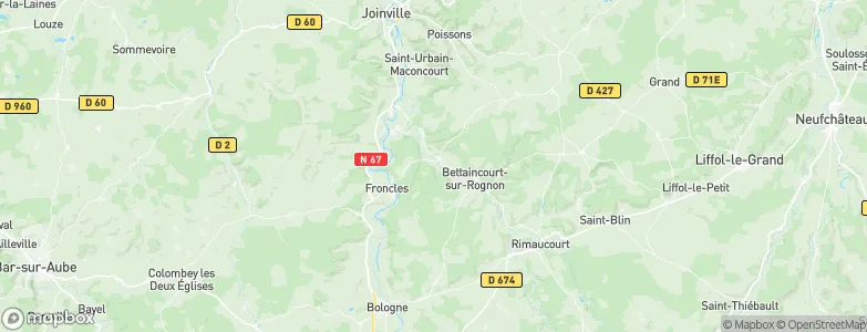 Doulaincourt-Saucourt, France Map