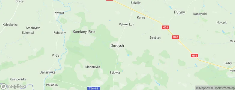 Dovbysh, Ukraine Map