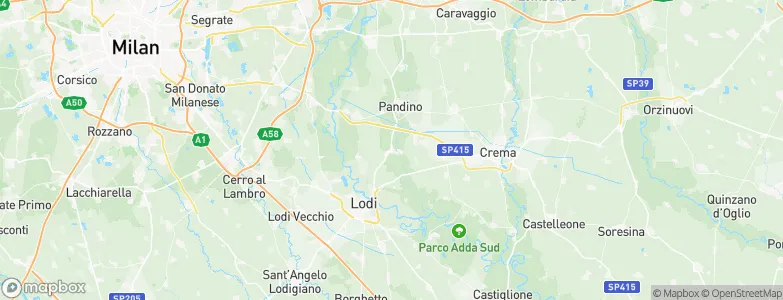 Dovera, Italy Map