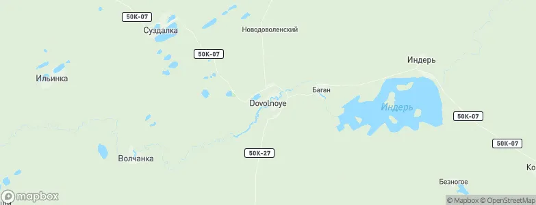 Dovol'noye, Russia Map