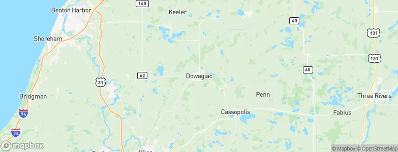 Dowagiac, United States Map