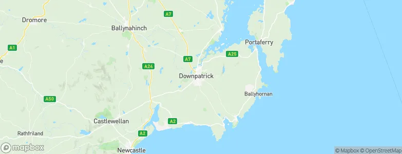 Downpatrick, United Kingdom Map