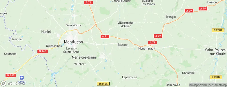 Doyet, France Map