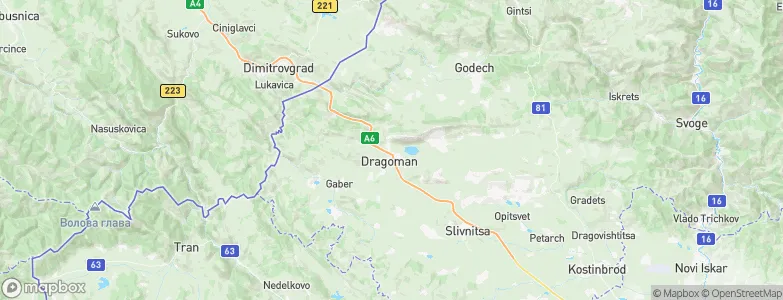 Dragoman, Bulgaria Map