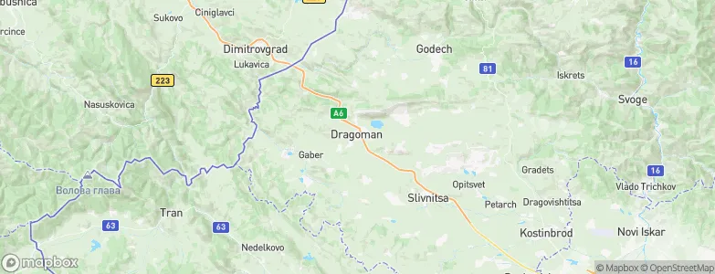 Dragoman, Bulgaria Map