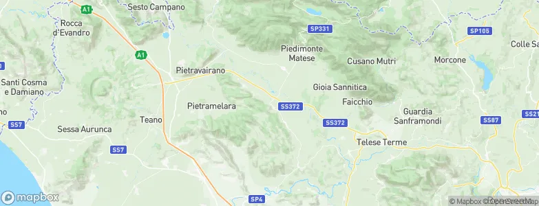 Dragoni, Italy Map