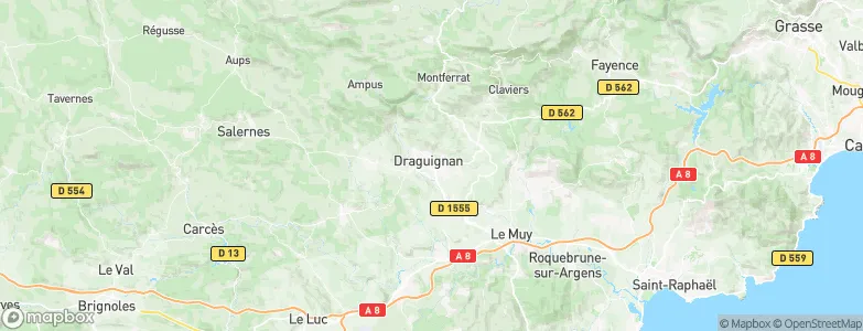 Draguignan, France Map