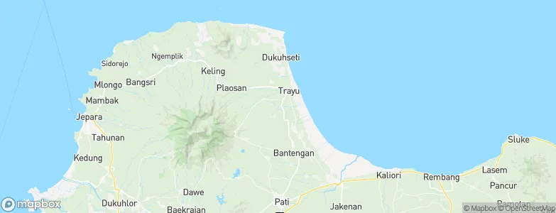Drajak, Indonesia Map