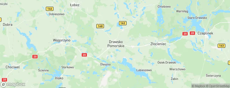 Drawsko Pomorskie, Poland Map