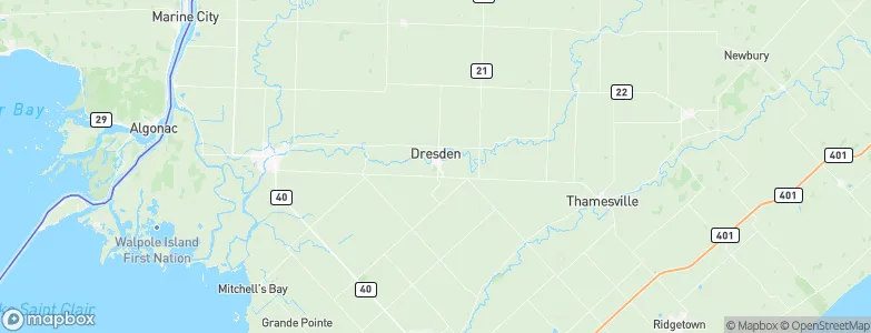 Dresden, Canada Map