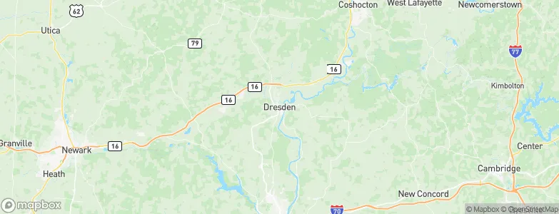 Dresden, United States Map