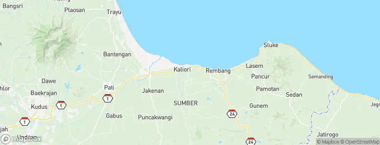Dresi Kulon, Indonesia Map