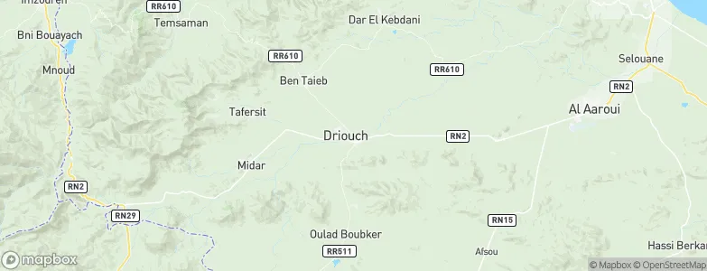 Driouch, Morocco Map